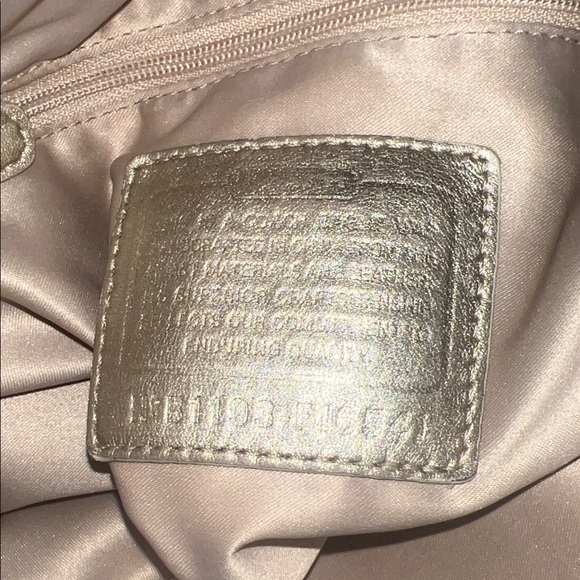 Coach Brown Signature Tote with Gold-Tone Turnlock - Picture 11 of 12